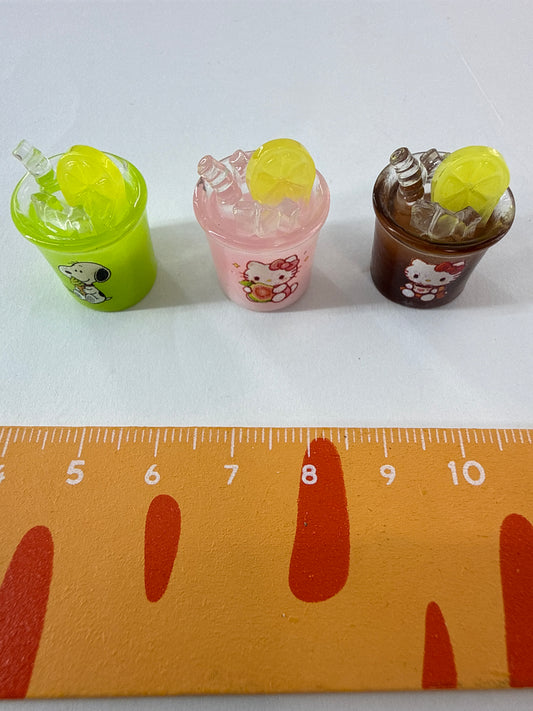Lily minis-dollhouse Ice drink 3pcs Random styles
