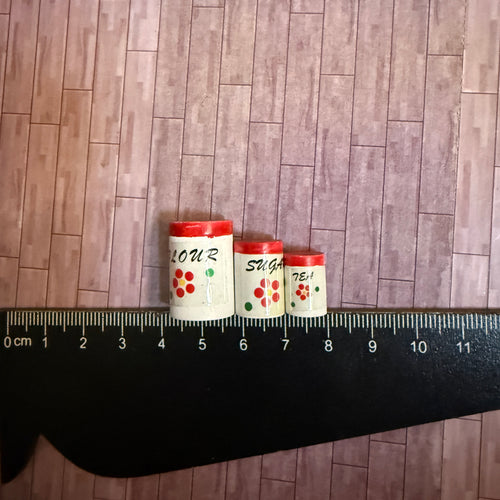 Lily minis-dollhouse miniature  cans set