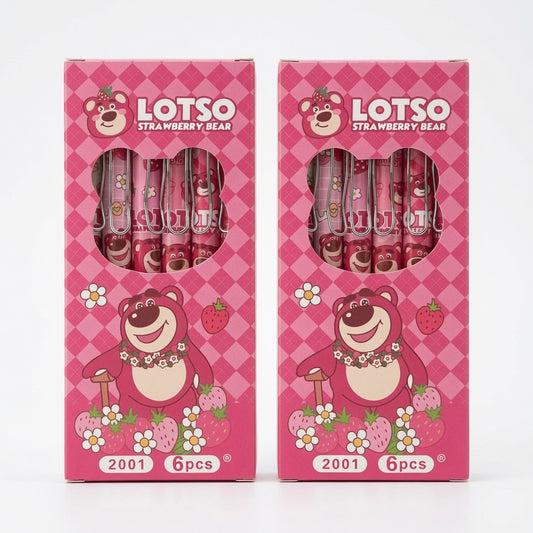Lily's Pick-Strawberry Bear pen 6pcs