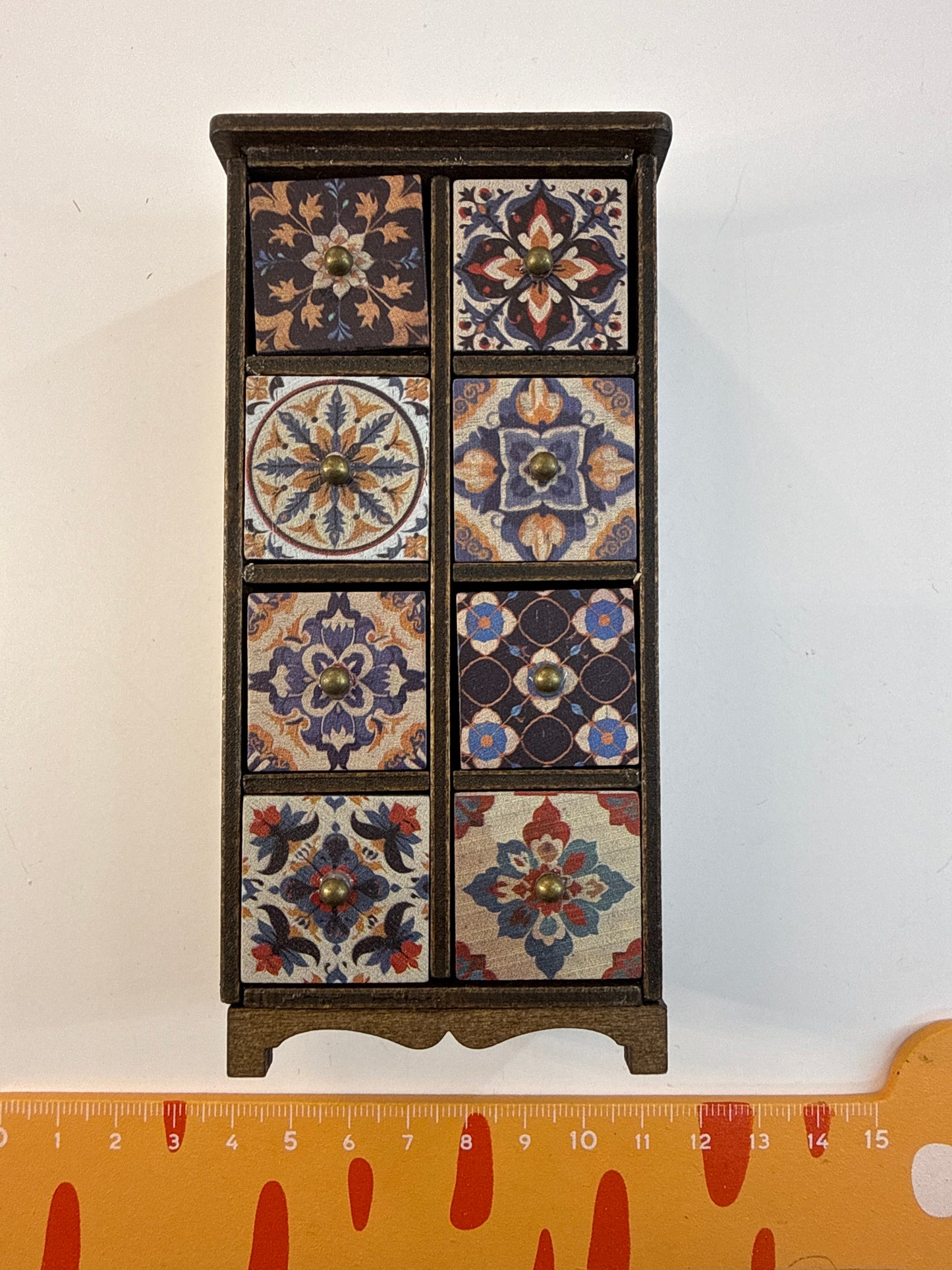 Lily minis-dollhouse 9 palace grid draw cabinet
