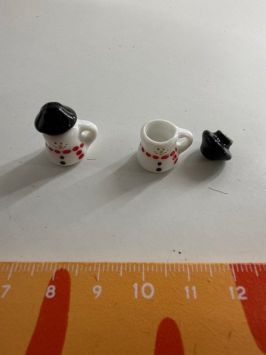 Lily minis-dollhouse Snowman cup 1pcs