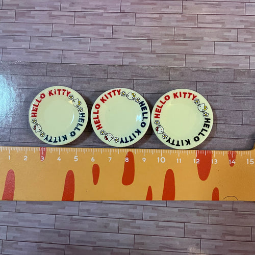 Lily minis-dollhouse miniature HK plate 3 pcs