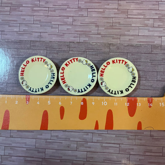 Lily minis-dollhouse miniature HK plate 3 pcs