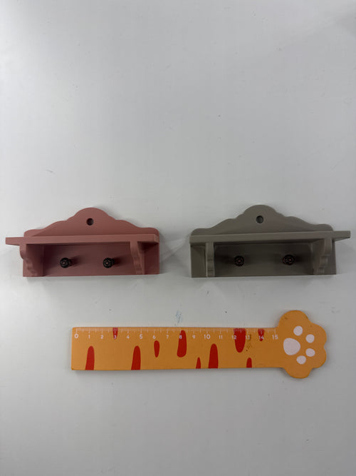 Lily minis-dollhouse Bedroom wall clothes hanger