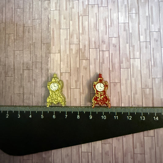 Lily minis-dollhouse miniature metal clock model
