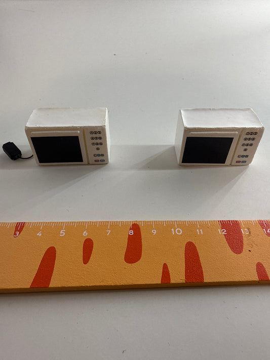 Lily minis-dollhouse White microwave oven 1pcs