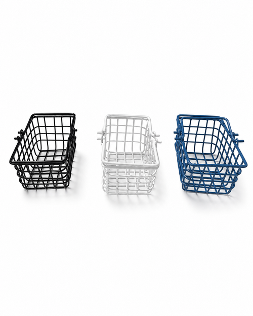 Lily minis-dollhouse Metal Basket
