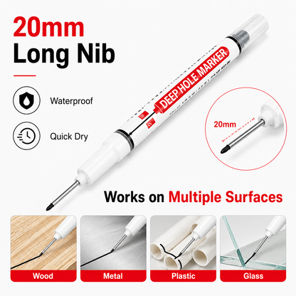 Lily_Deep Hole Long Nib Permanent Marker 10PCS