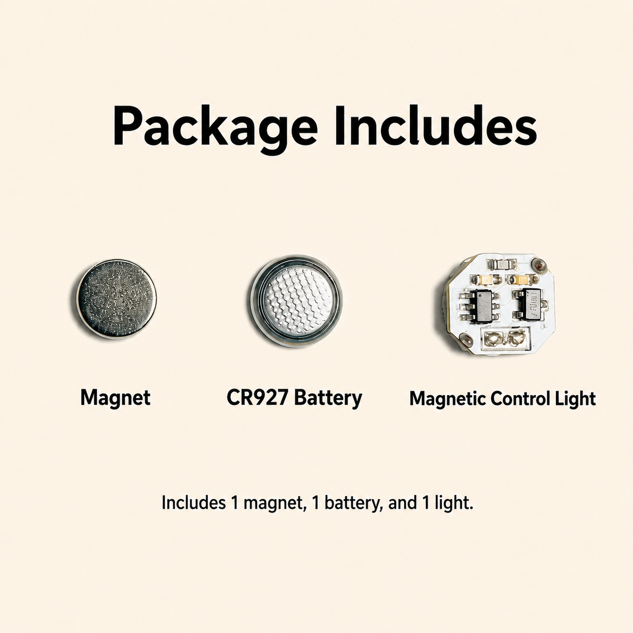 Lily_Mini Wireless Magnetic Control LED Light Set (Dual-LED Version)