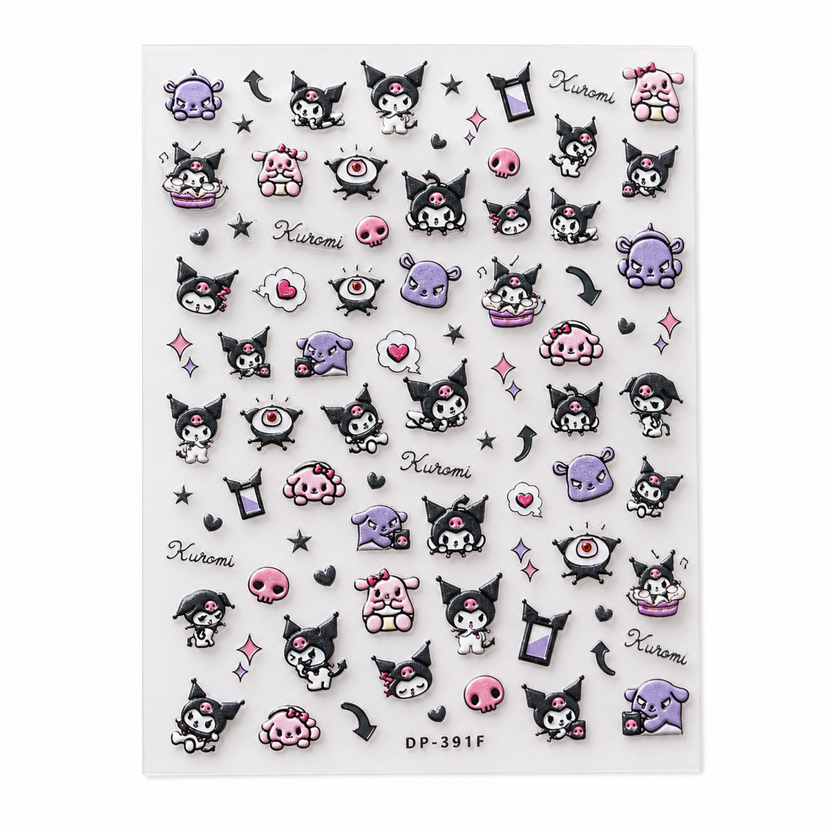 Lily's Pick-Embossed Deco Sticker Sheet