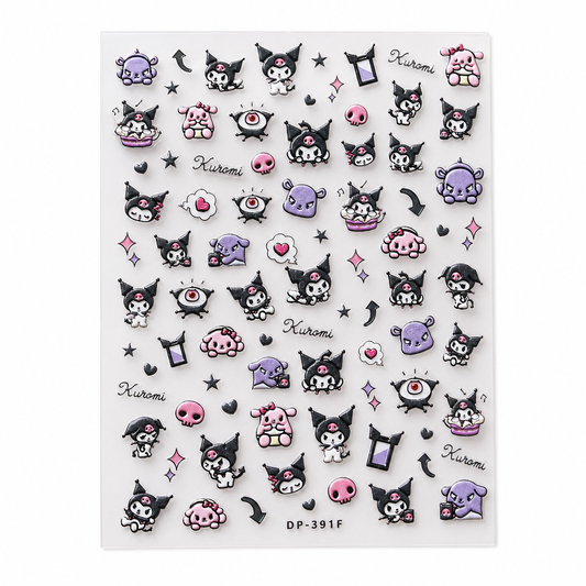 Lily's Pick-Embossed Deco Sticker Sheet