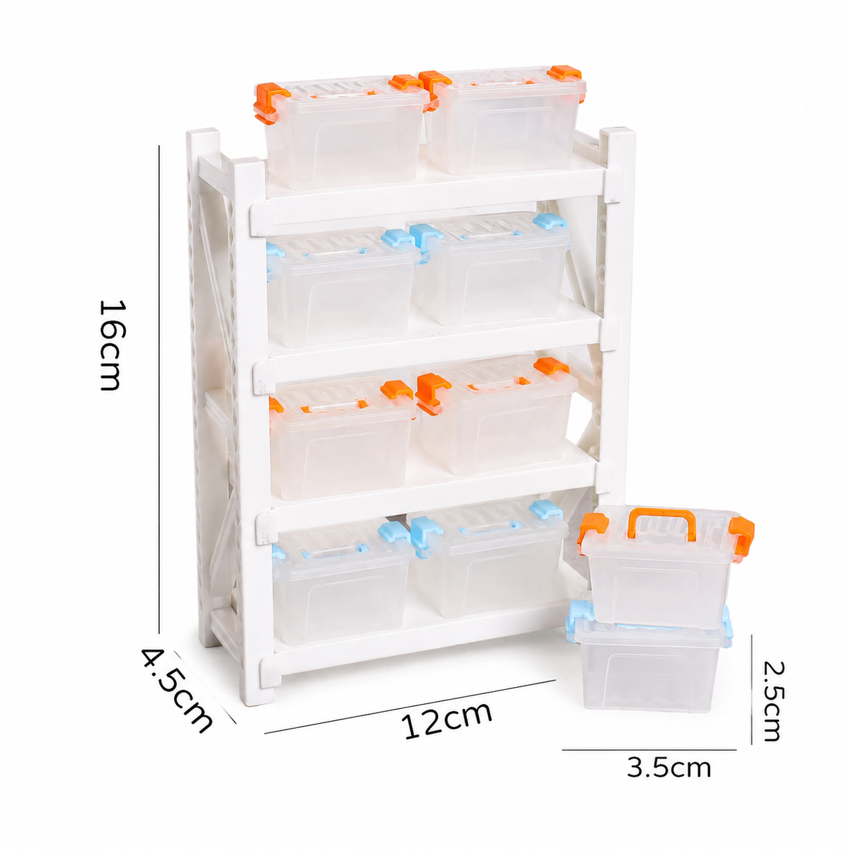 Lily minis-dollhouse Multi layer storage shelves