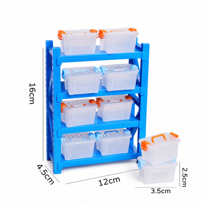 Lily minis-dollhouse Multi layer storage shelves