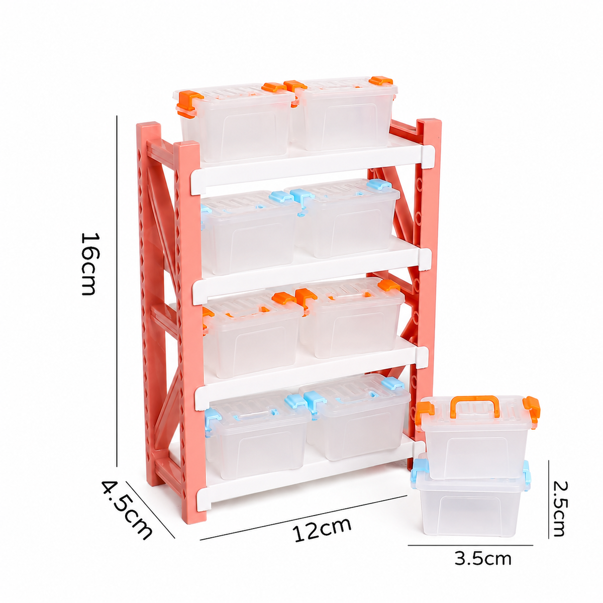 Lily minis-dollhouse Multi layer storage shelves
