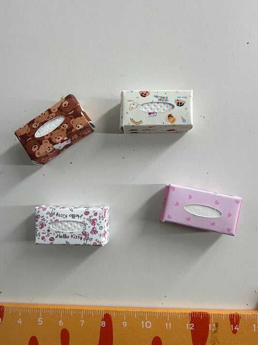 Lily minis-dollhouse Cartoon tissue box 1pcs Random styles