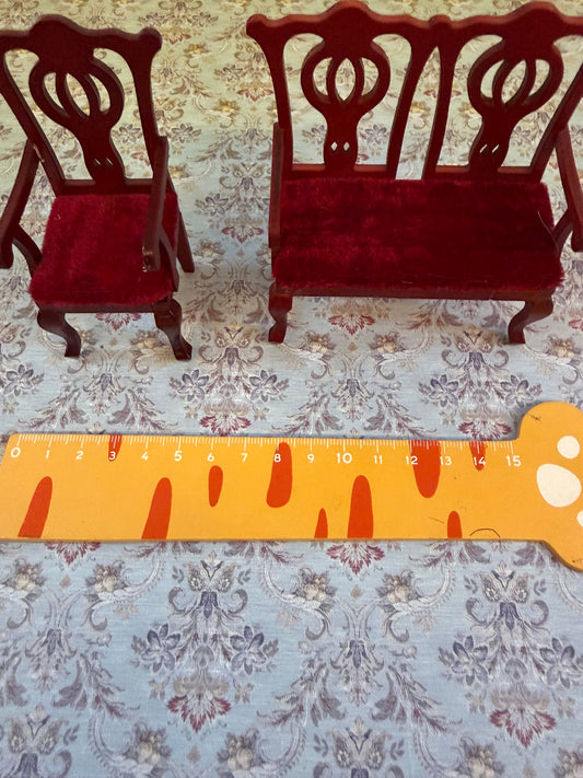 Lily minis-miniature wood chair sets