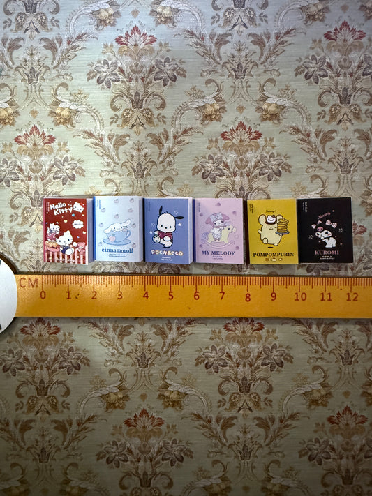 Lily minis-dollhouse miniature Sanri books set