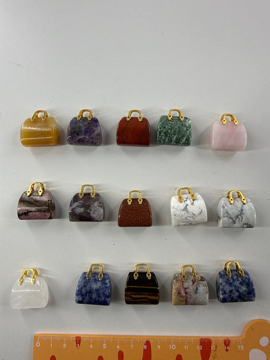 Lily minis-dollhouse Natural crystal handbag mini bag 1pcs Random styles