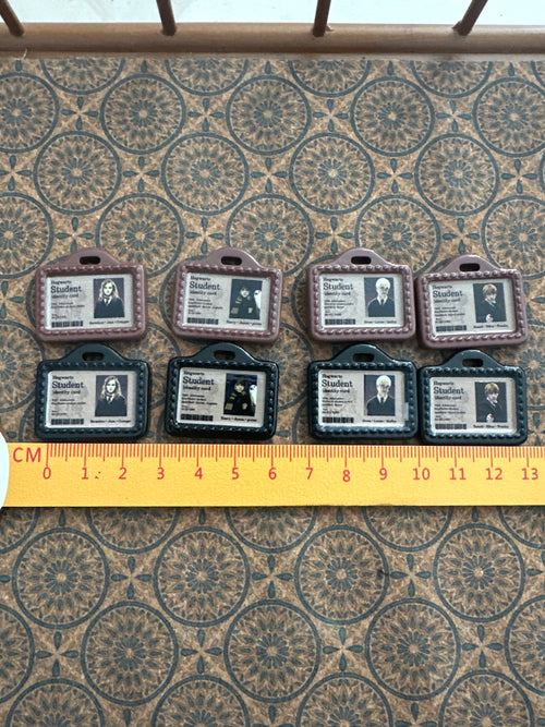 Lily minis-dollhouse miniature HP Student ID card 4pcs
