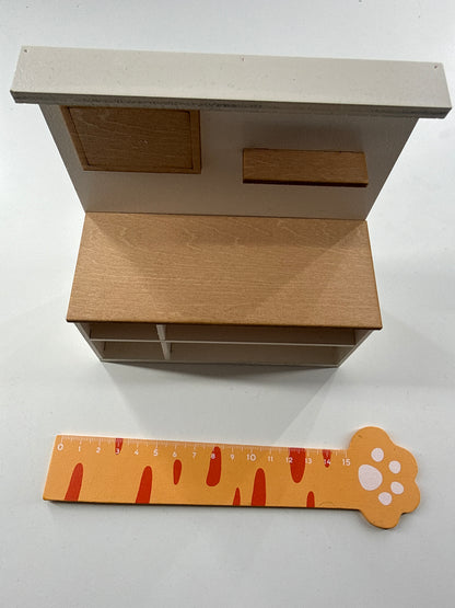 Lily minis-dollhouse Wooden kitchen cabinet