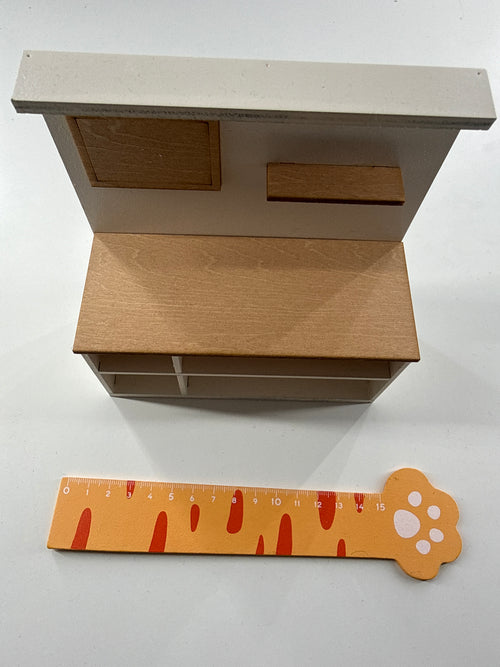 Lily minis-dollhouse Wooden kitchen cabinet
