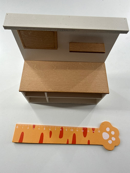 Lily minis-dollhouse Wooden kitchen cabinet