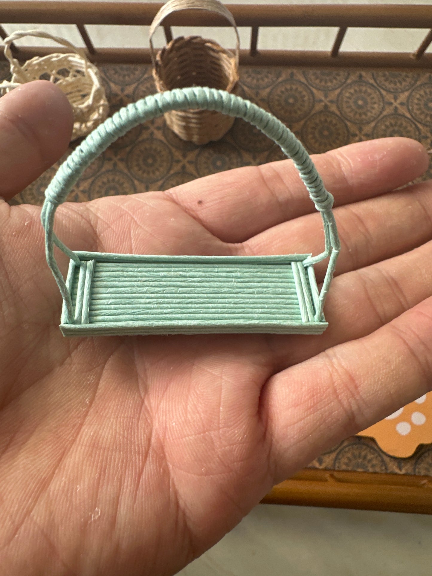 Lily minis-dollhouse miniature Basket