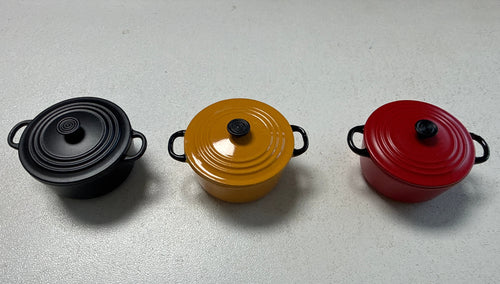 Lily minis-dollhouse Metal soup pot 1pcs Random styles