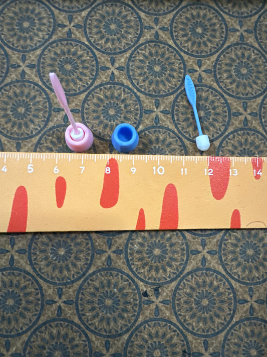 Lily minis-dollhouse miniature  Toilet brush 2set