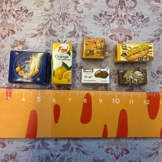 Lily minis-miniature snack box sets 6 pcs