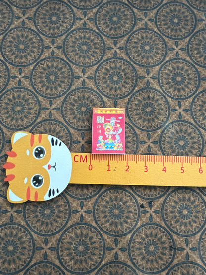 Lily minis-dollhouse miniature Traditional Chinese color wall calendar