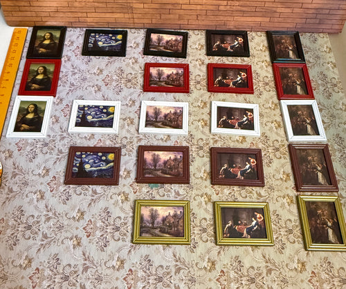 Lily minis-dollhouse miniature vintage painting