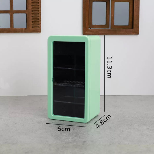Lily minis-dollhouse miniature Refrigerator（Can be bright）