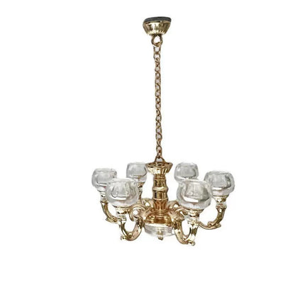 Lily minis-dollhouse miniature Alloy chandelier
