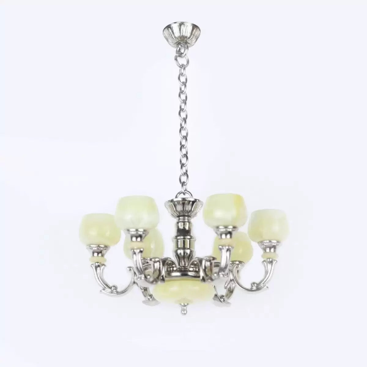 Lily minis-dollhouse miniature Alloy chandelier