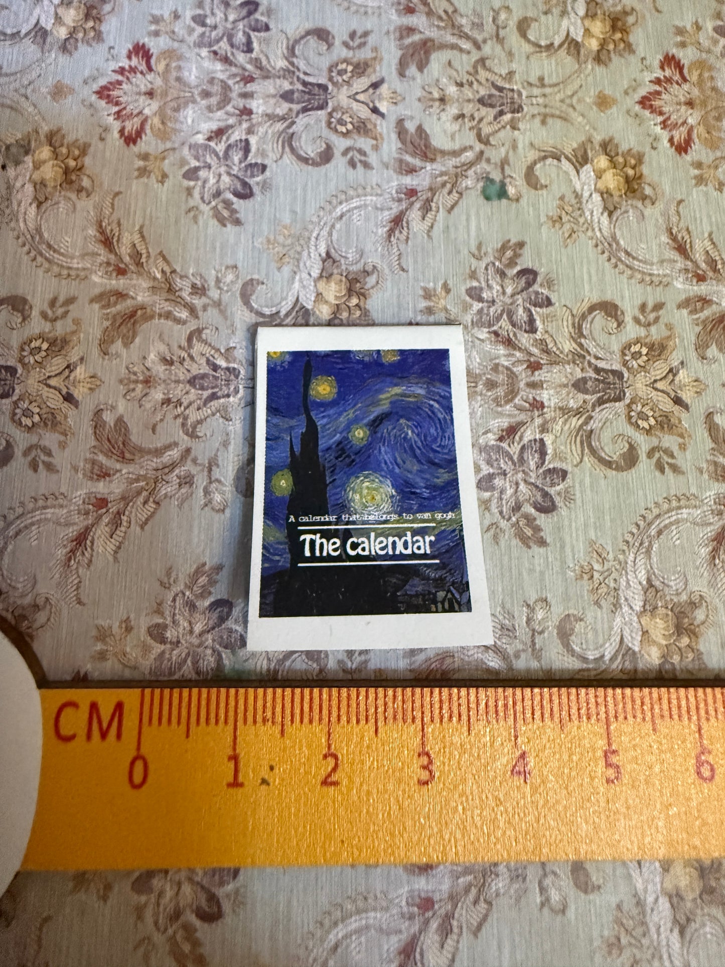 Lily minis-dollhouse miniature calendar