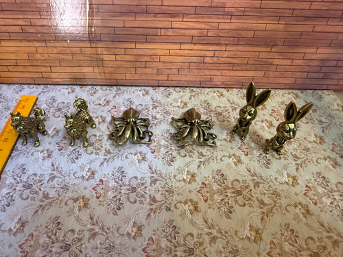 Lily minis-dollhouse miniature brass animals