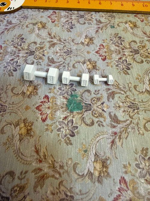 Lily minis-dollhouse miniature dumbbells sets
