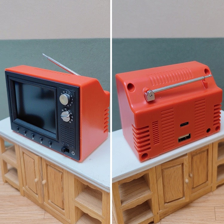 Lily minis-dollhouse Miniature can play TV