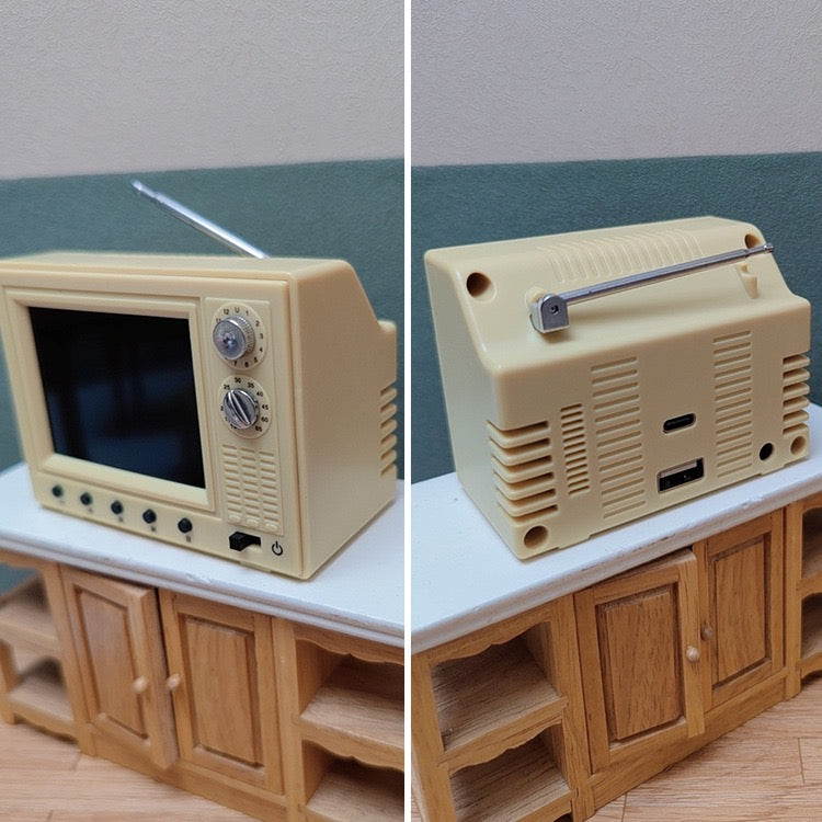 Lily minis-dollhouse Miniature can play TV