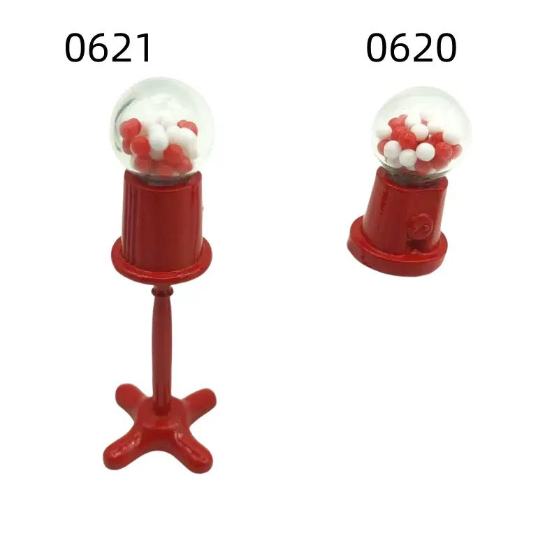 Lily minis-dollhouse miniature Metal gumball machine
