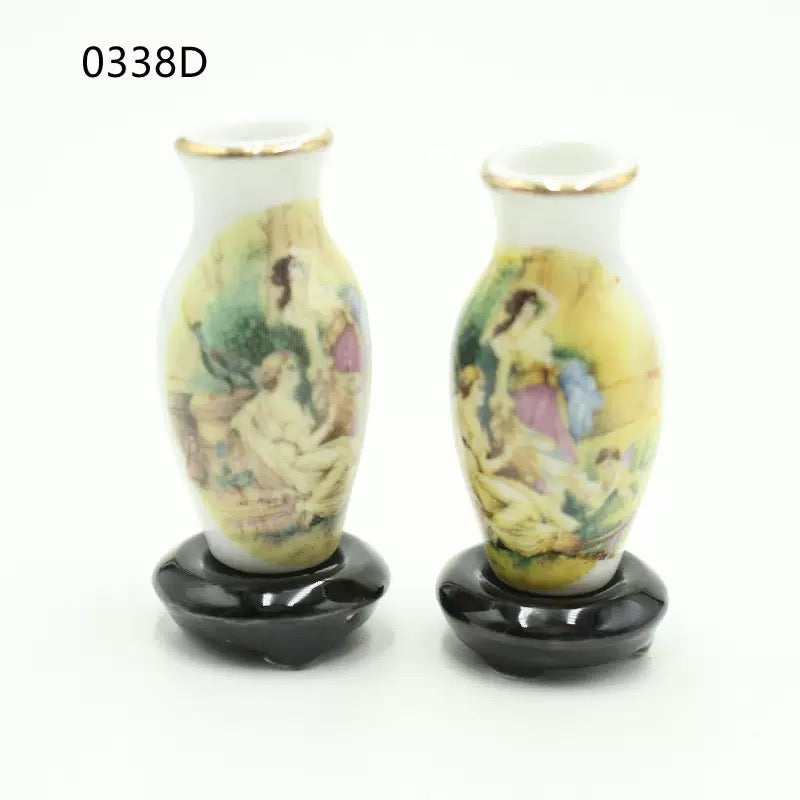 Lily minis-dollhouse miniature Ceramic vase