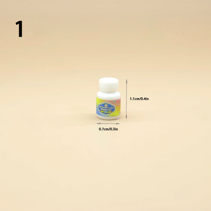 Lily minis-dollhouse Miniature medicine bottle 2PCS