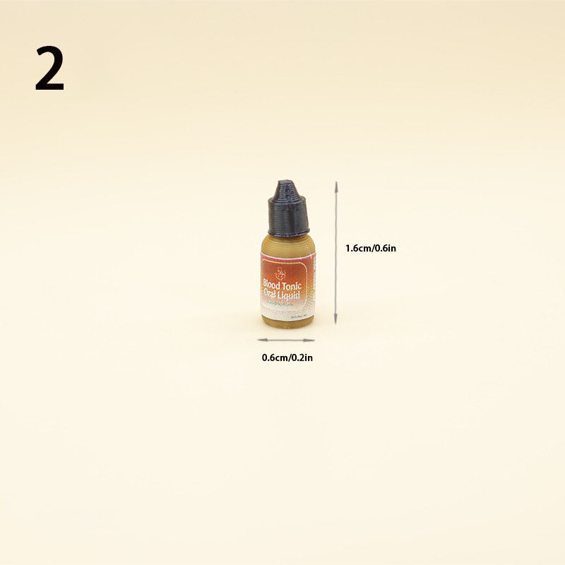 Lily minis-dollhouse Miniature medicine bottle 2PCS