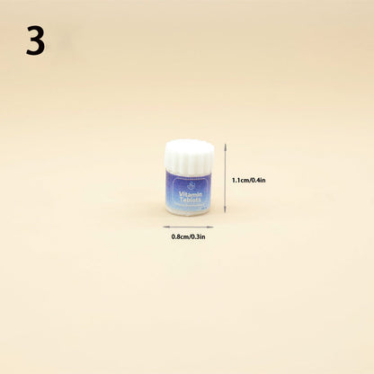 Lily minis-dollhouse Miniature medicine bottle 2PCS