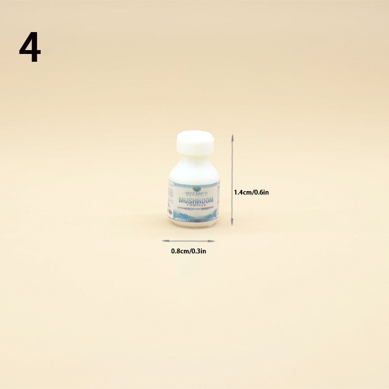 Lily minis-dollhouse Miniature medicine bottle 2PCS