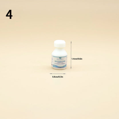 Lily minis-dollhouse Miniature medicine bottle 2PCS