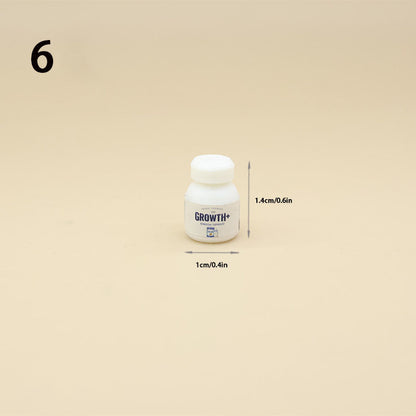 Lily minis-dollhouse Miniature medicine bottle 2PCS