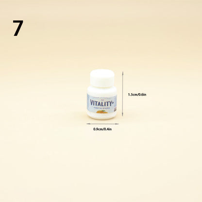 Lily minis-dollhouse Miniature medicine bottle 2PCS