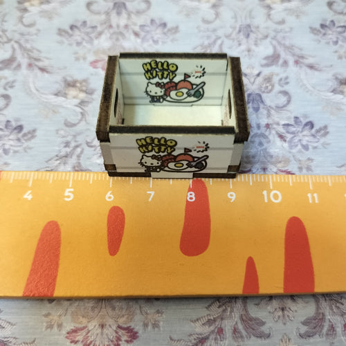 Lily minis Miniature HK Wooden Box for Dollhouse